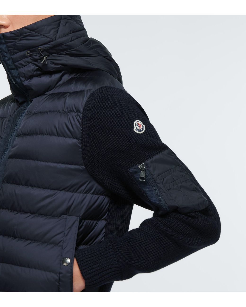 moncler panelled jacket