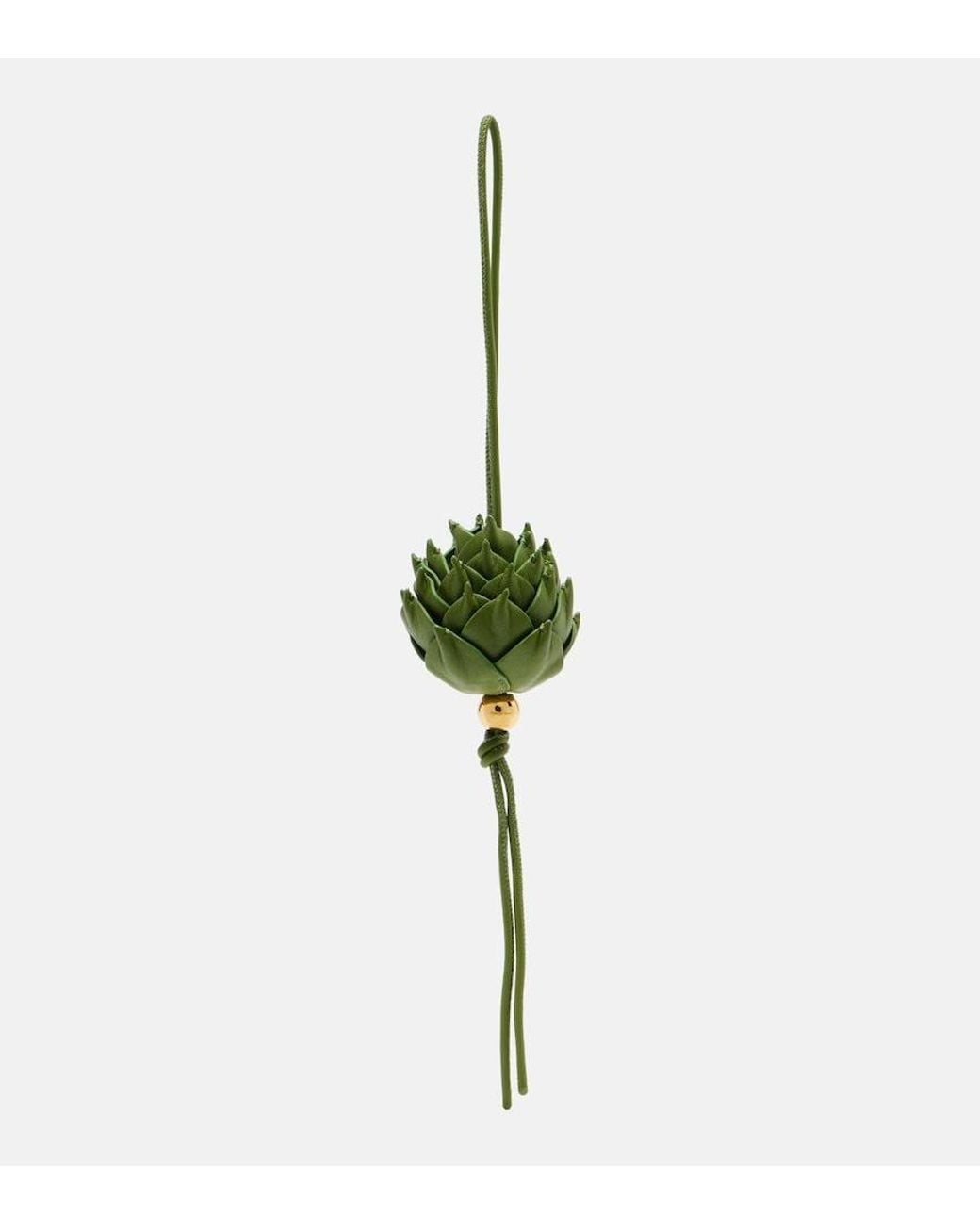 Loewe Green Artichoke Leather Bag Charm