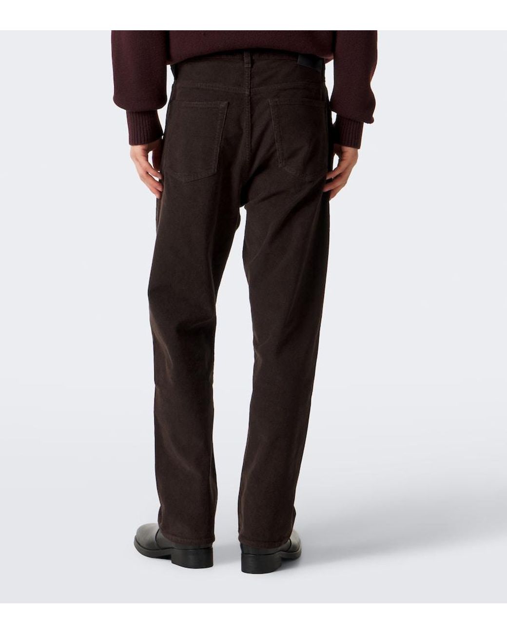 Studio Nicholson Gray '90S Cotton Corduroy Straight Pants for men