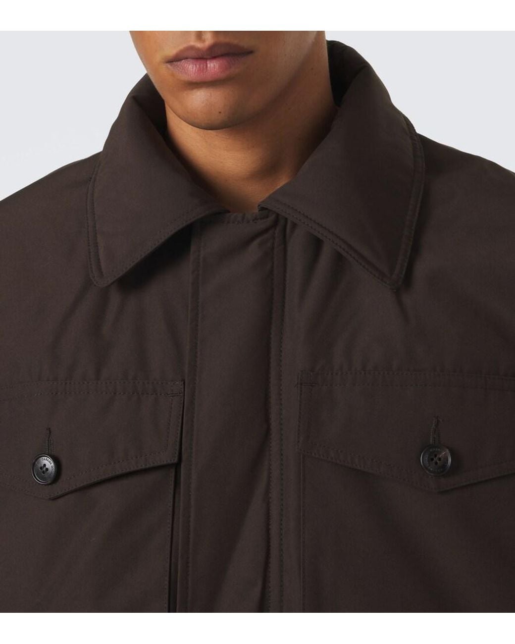Canada Goose Black Scout Shearling-Trimmed Down Coat for men