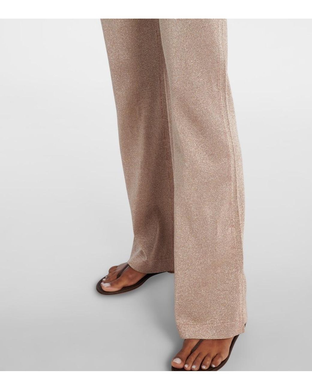 Missoni Pink Lame Flared Pants