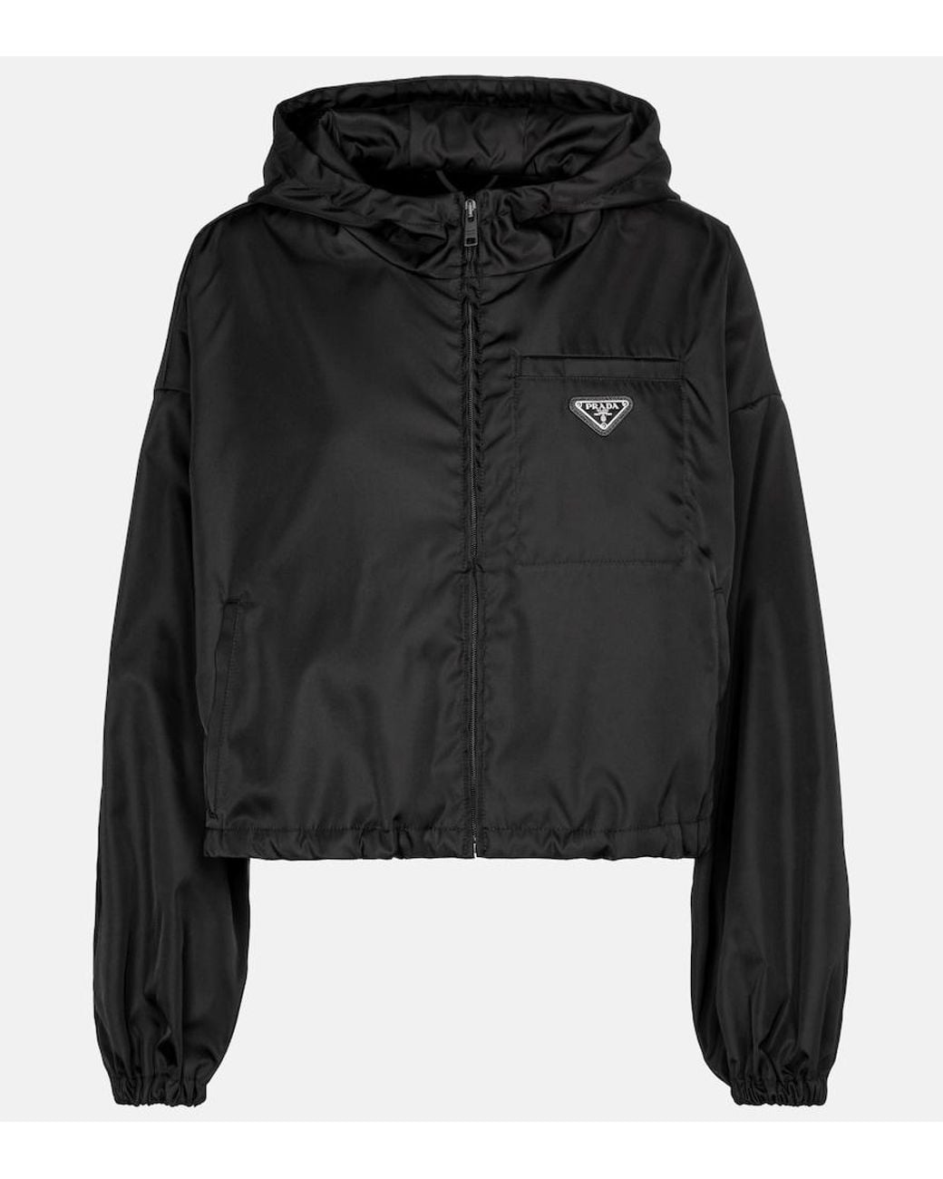 Prada Black Re-Nylon Cropped Jacket