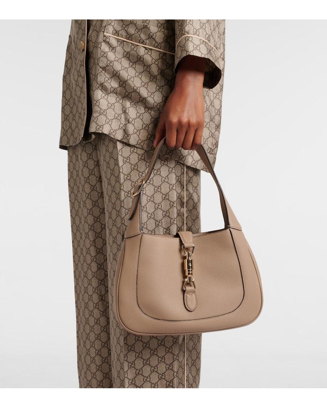 Gucci Brown Jackie Small Leather Shoulder Bag