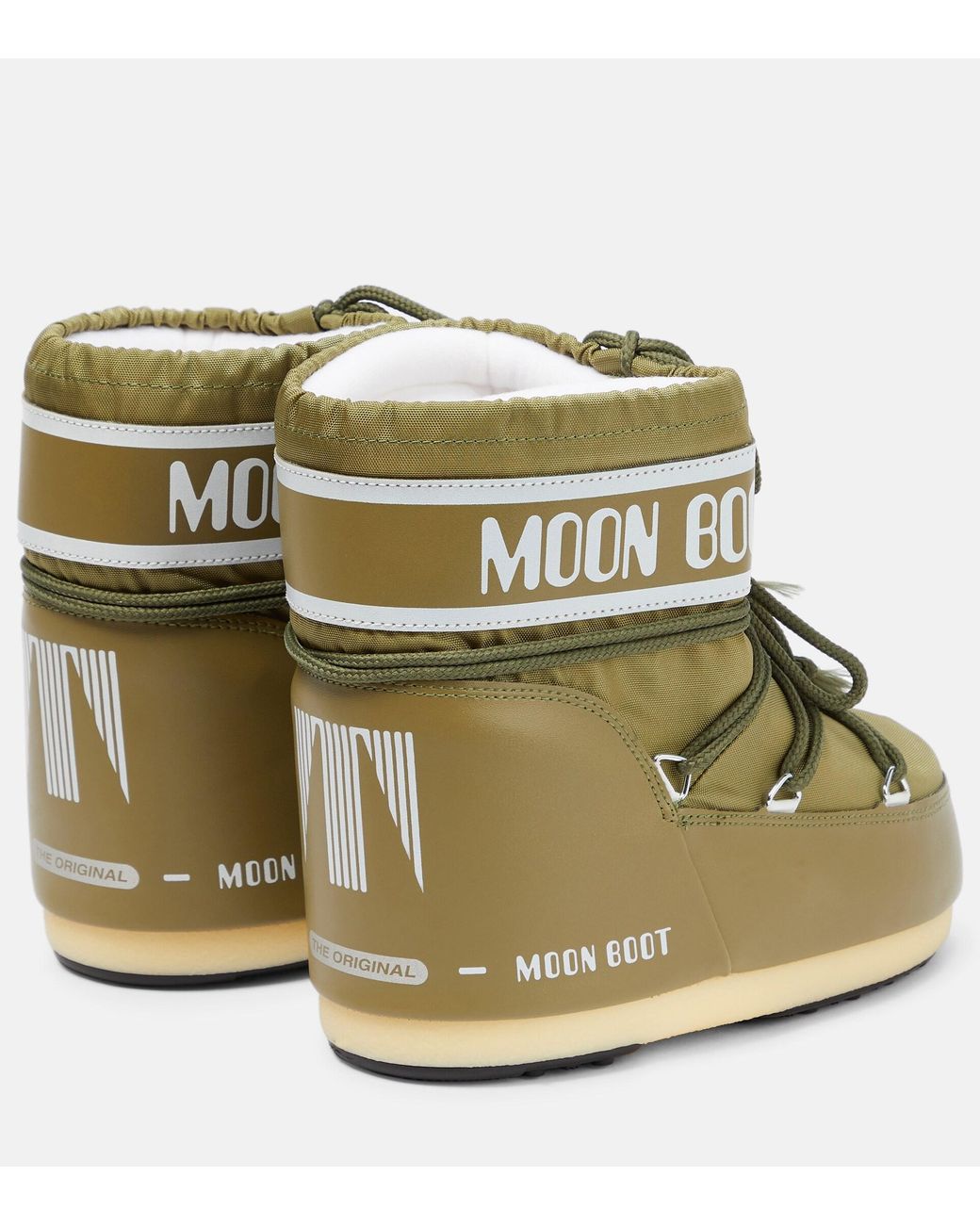 Moon Boot Icon Low Snow Boots in Green | Lyst