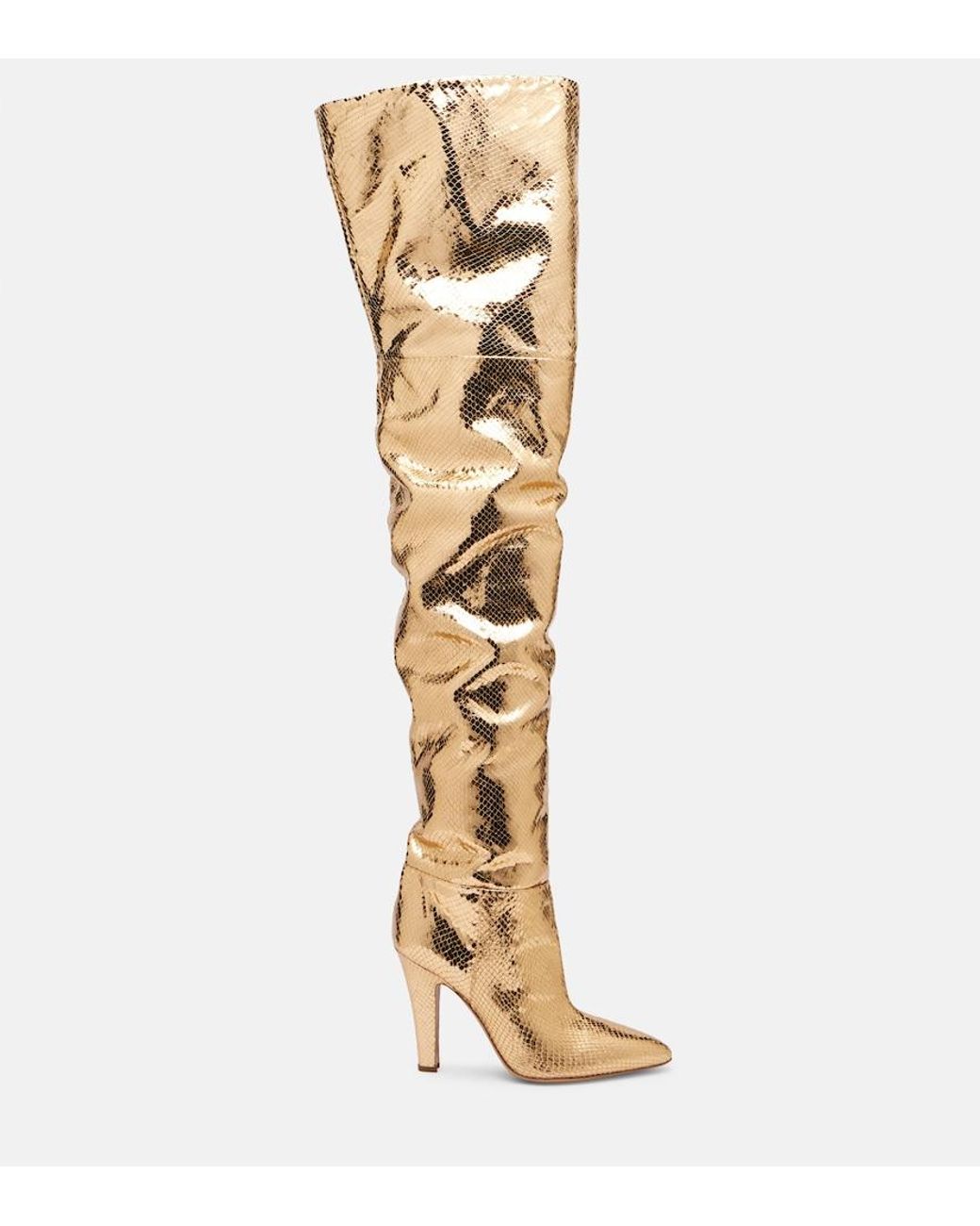 Paris Texas Metallic Elsa 100 Leather Over-The-Knee Boots