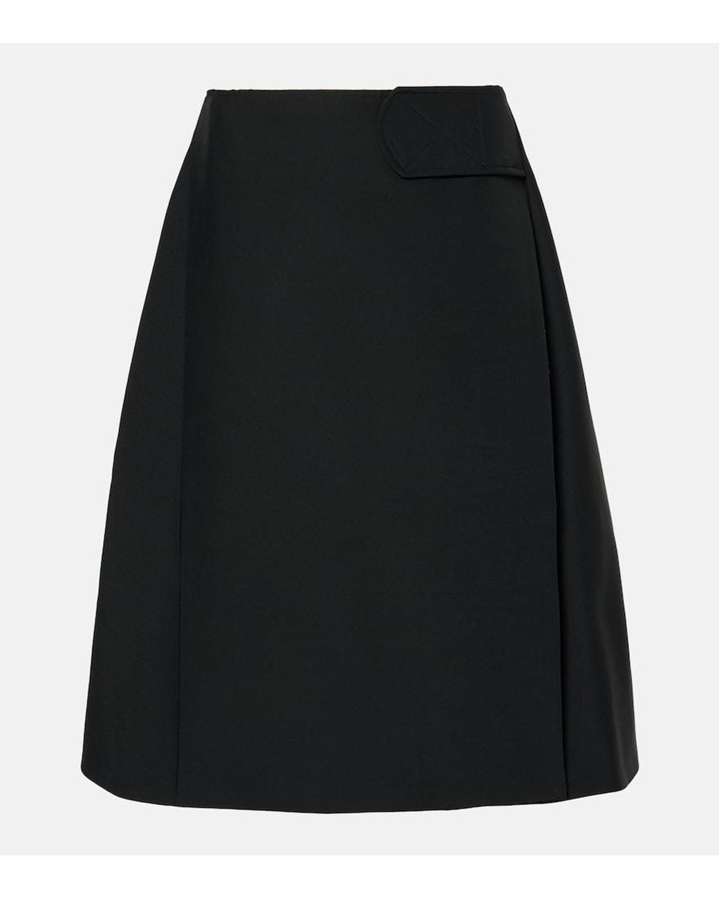 Co. Black A-Line Wrap Skirt