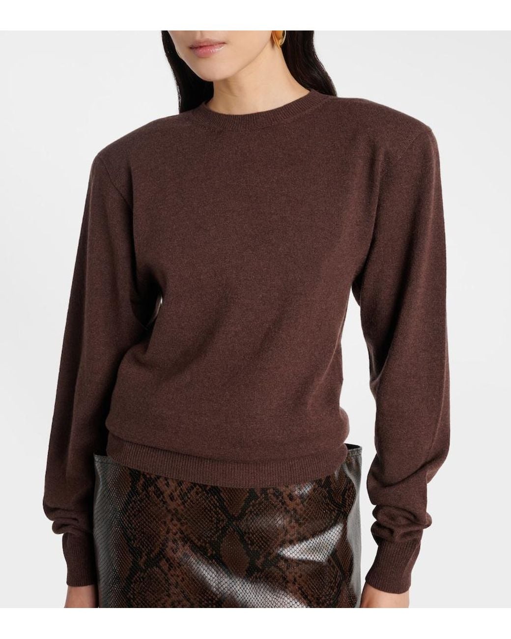 Stella McCartney Brown Cashmere And Wool Sweater