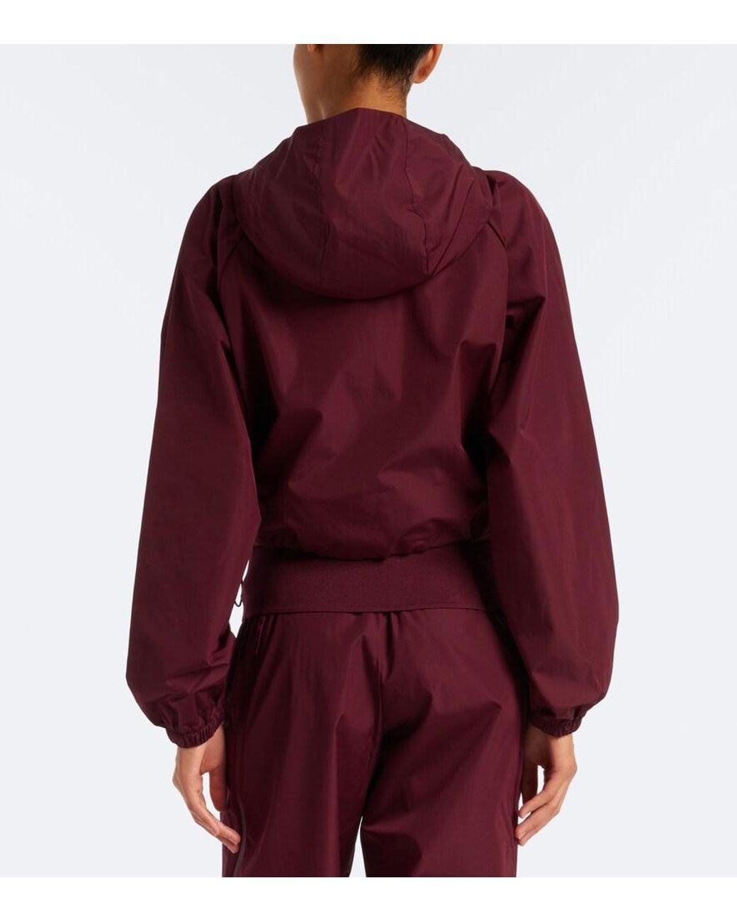 Adidas By Stella McCartney Purple Logo Hooded Jacket