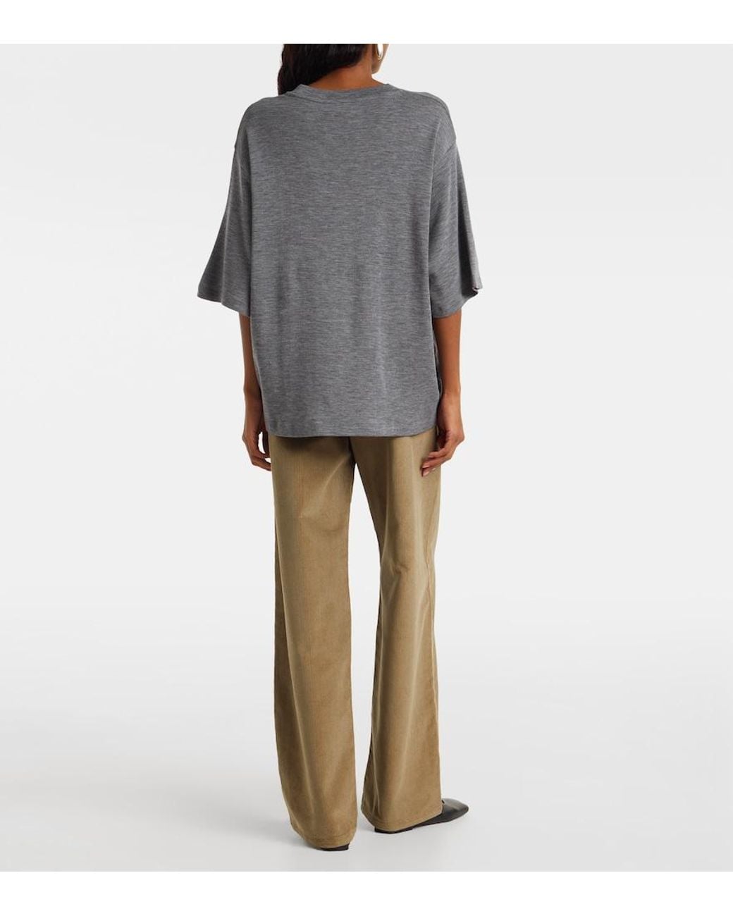 Rohe Gray Wool T-Shirt