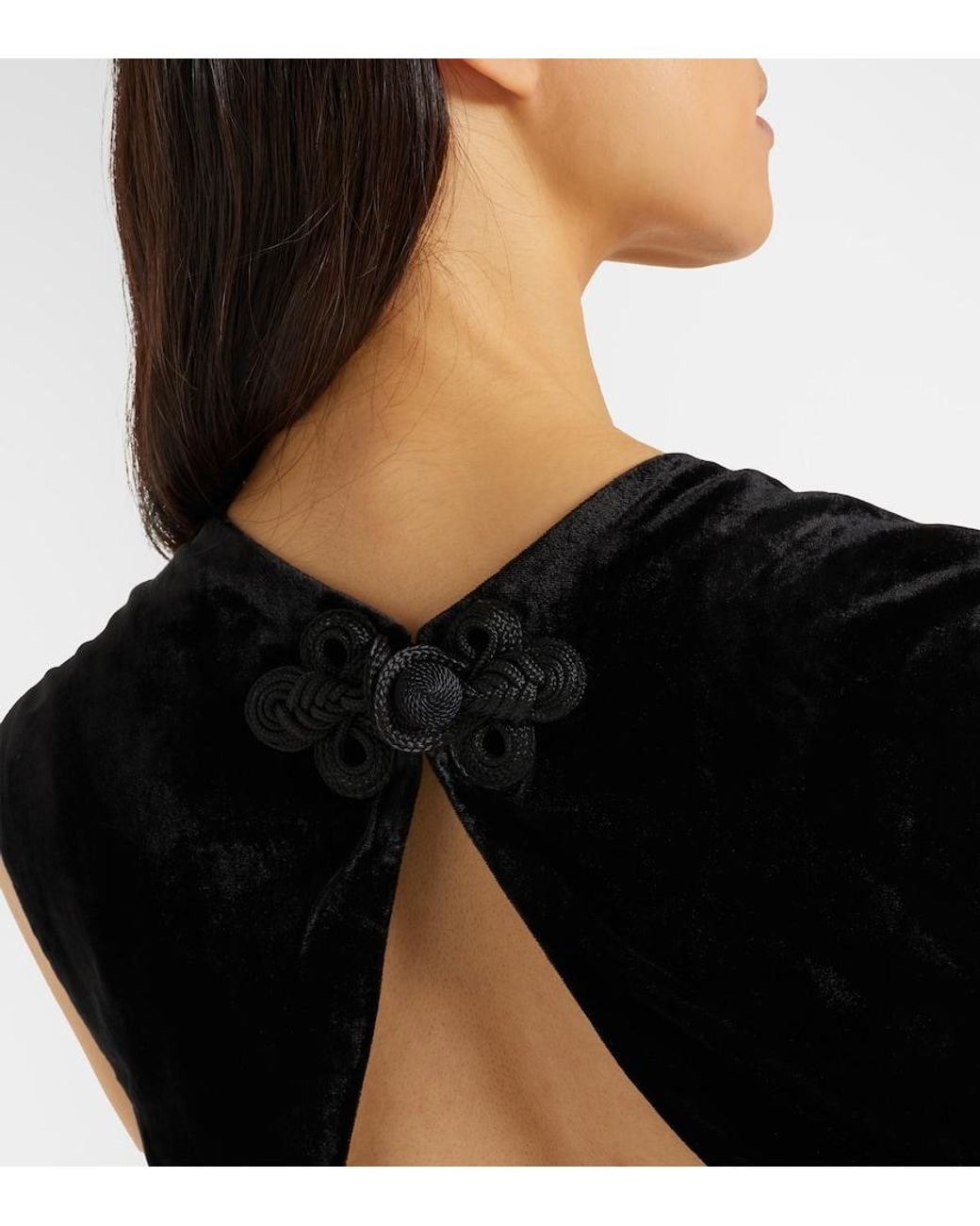 Veronica Beard Black Svetlana Velvet Minidress