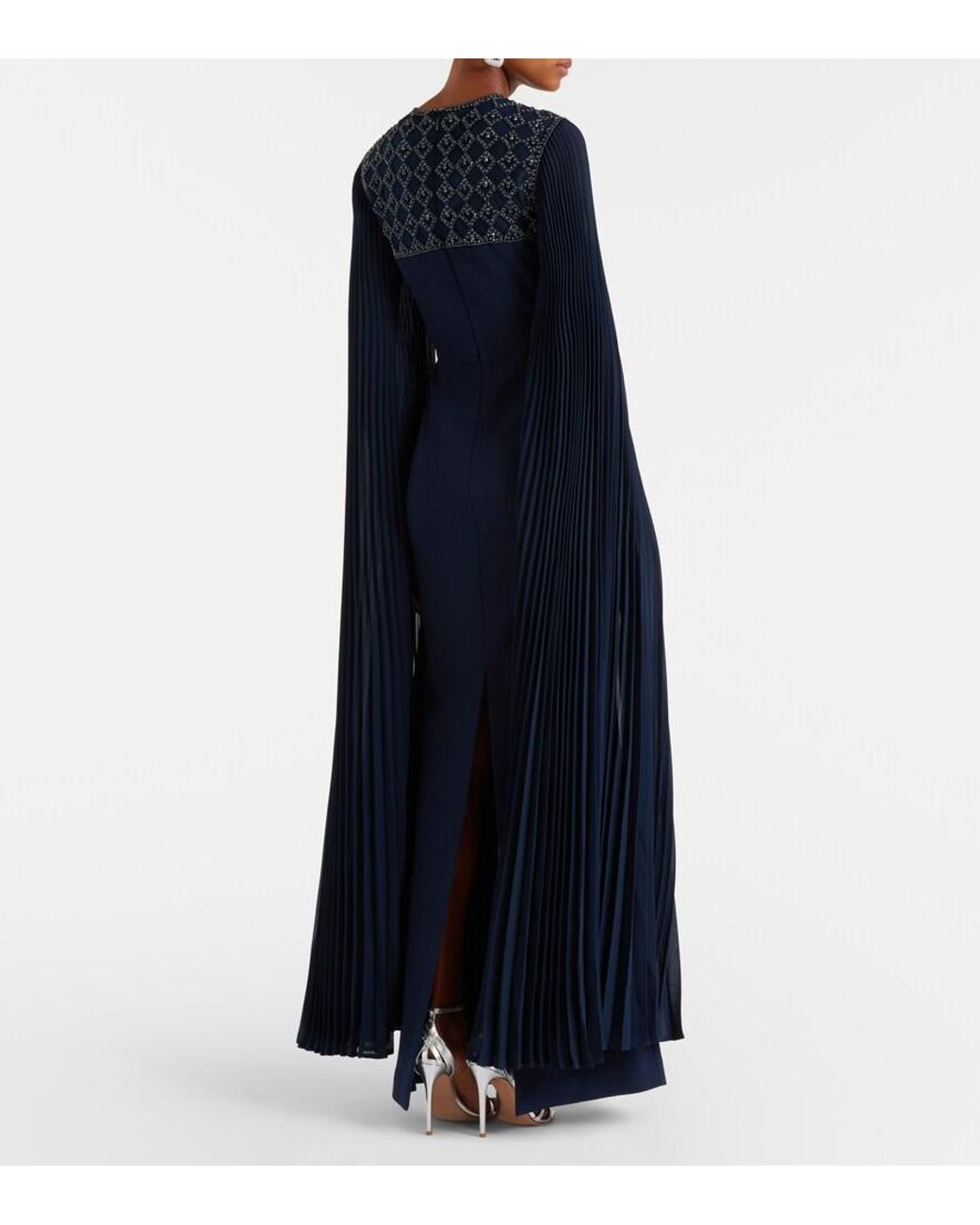 Rebecca Vallance Blue Memphis Embellished Gown
