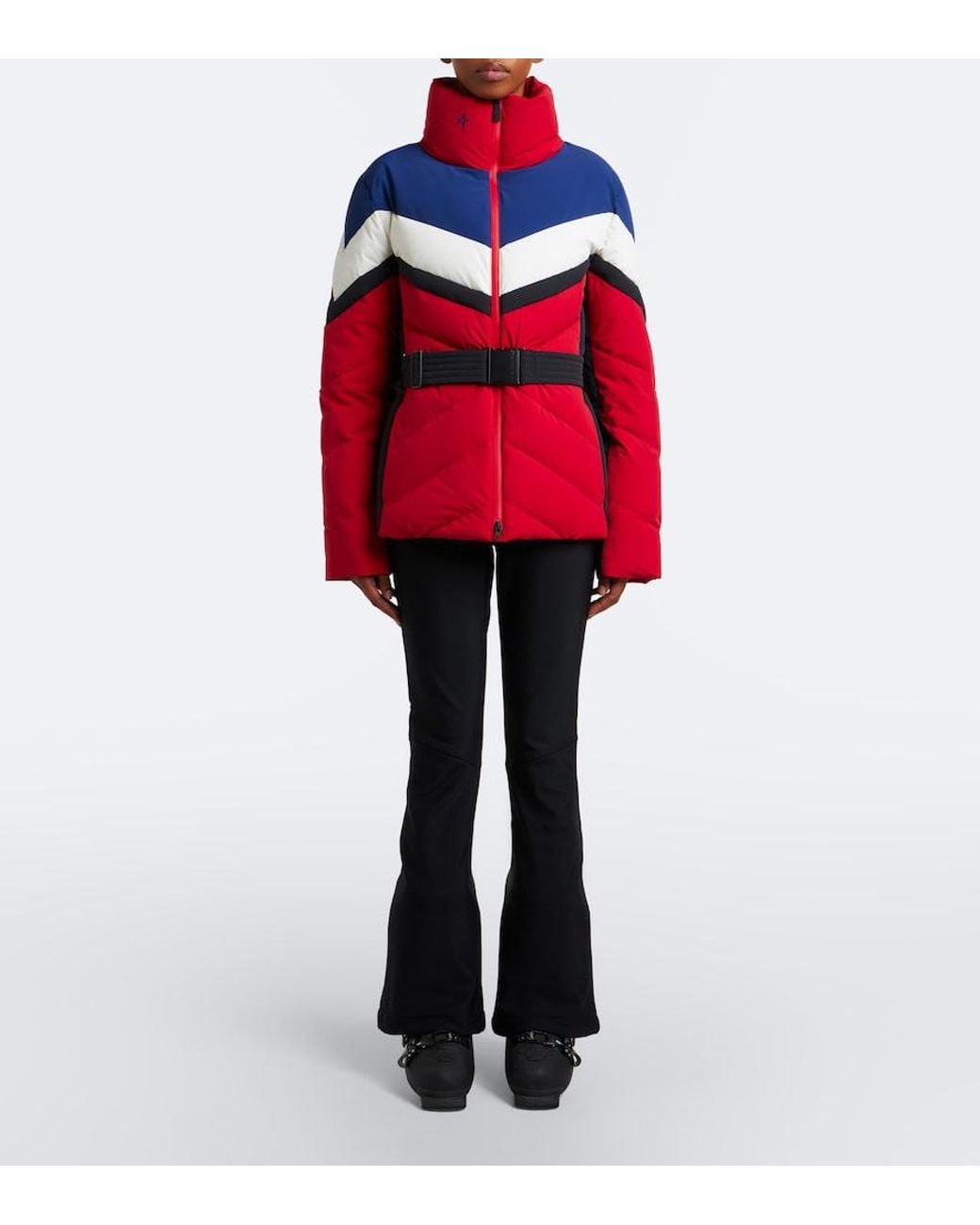 Perfect Moment Red Jg Belted Down Ski Jacket