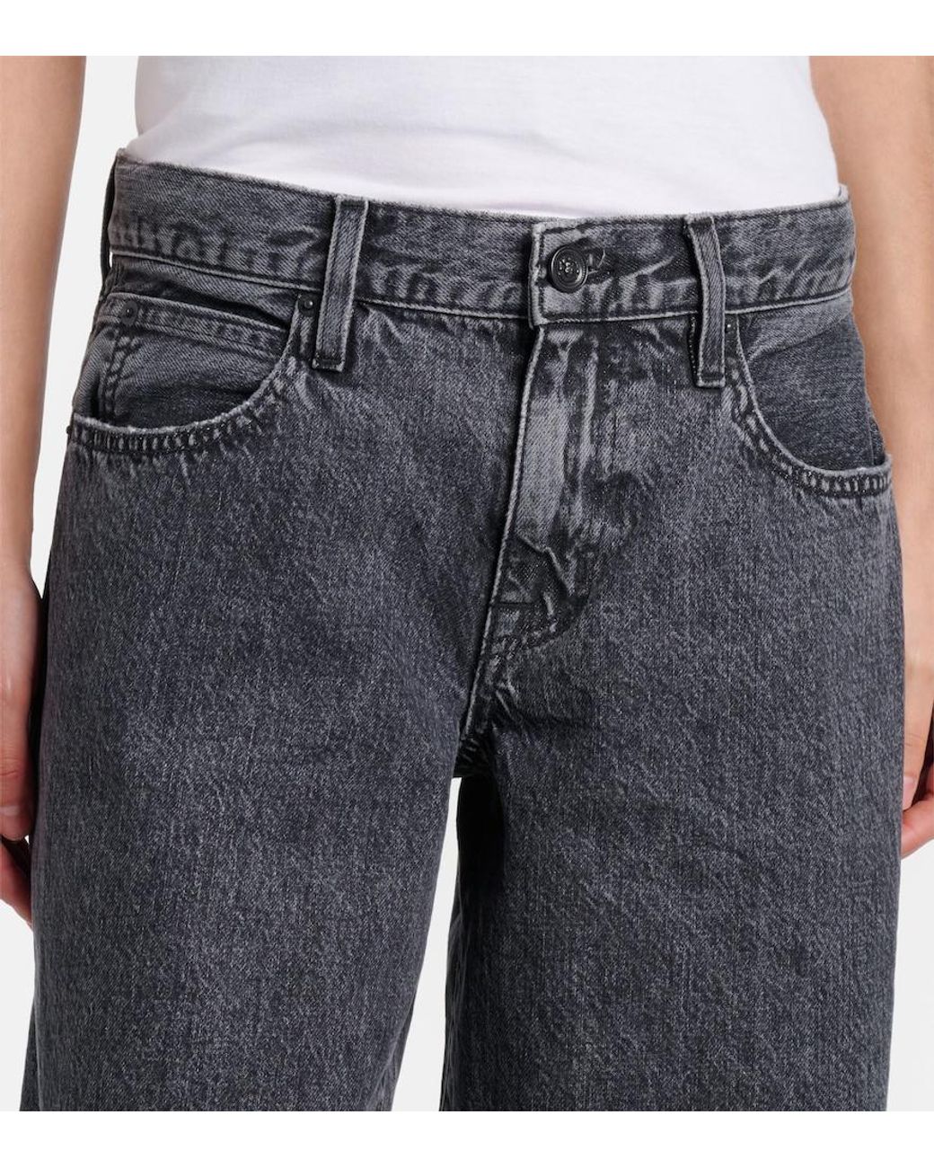 SLVRLAKE Denim Blue Mica Wide-Leg Jeans