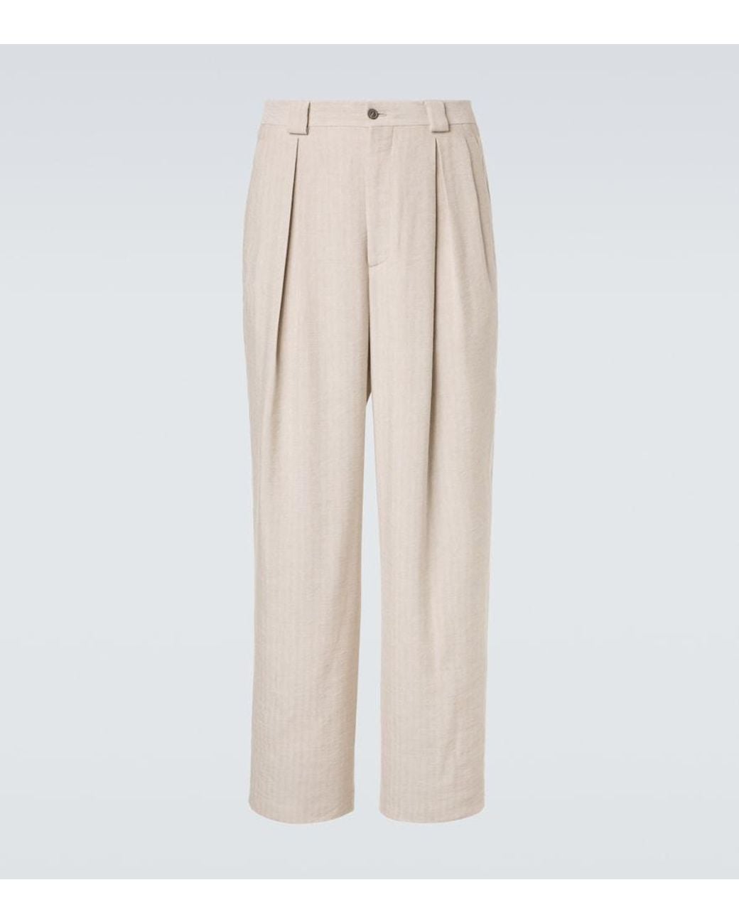 Giorgio Armani Natural Archivio Straight Pants for men