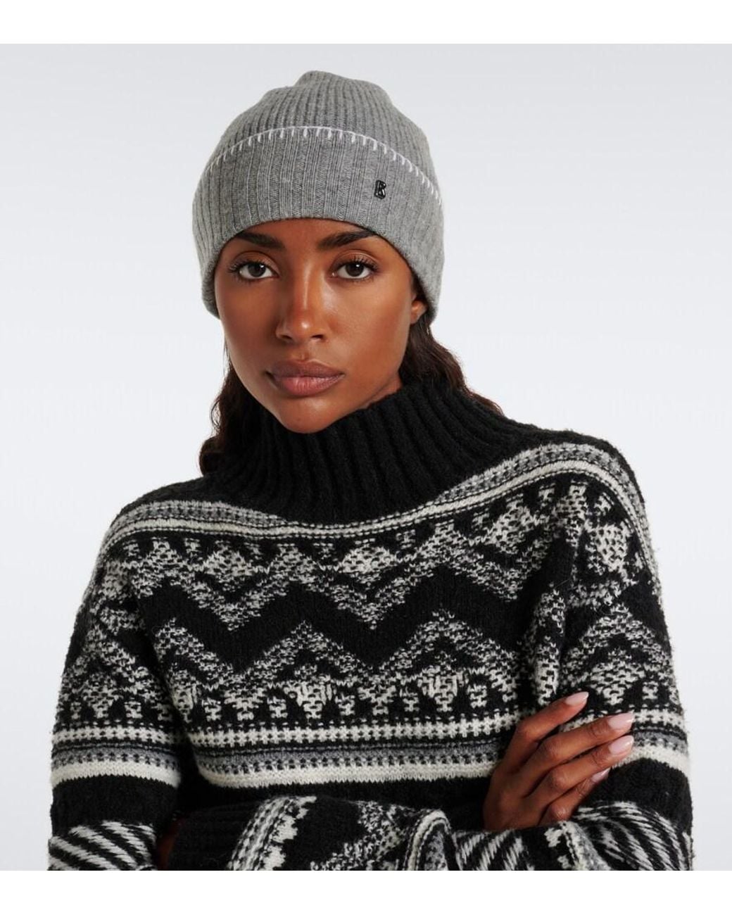 Bogner Gray Moulan Virgin Wool Beanie