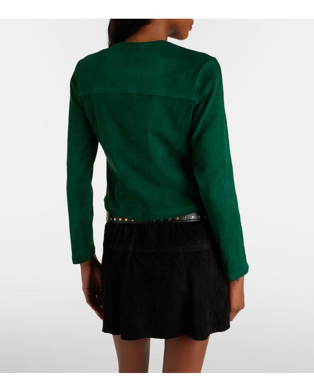 Stouls Green Astrid Suede Cardigan