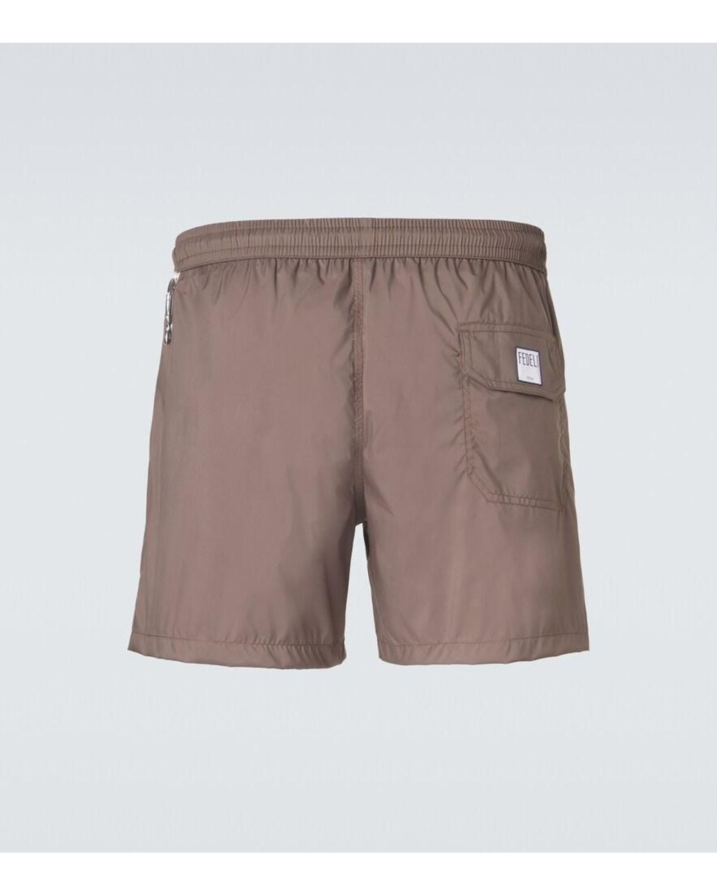 Fedeli Brown Swim Trunks for men