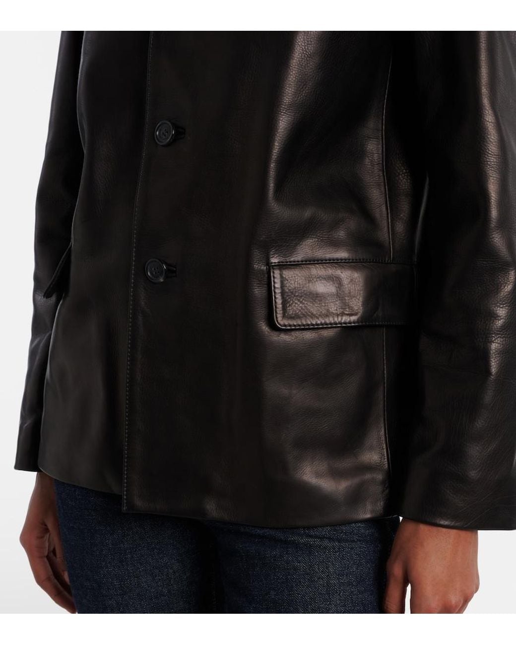 Nili Lotan Black Tristan Leather Jacket