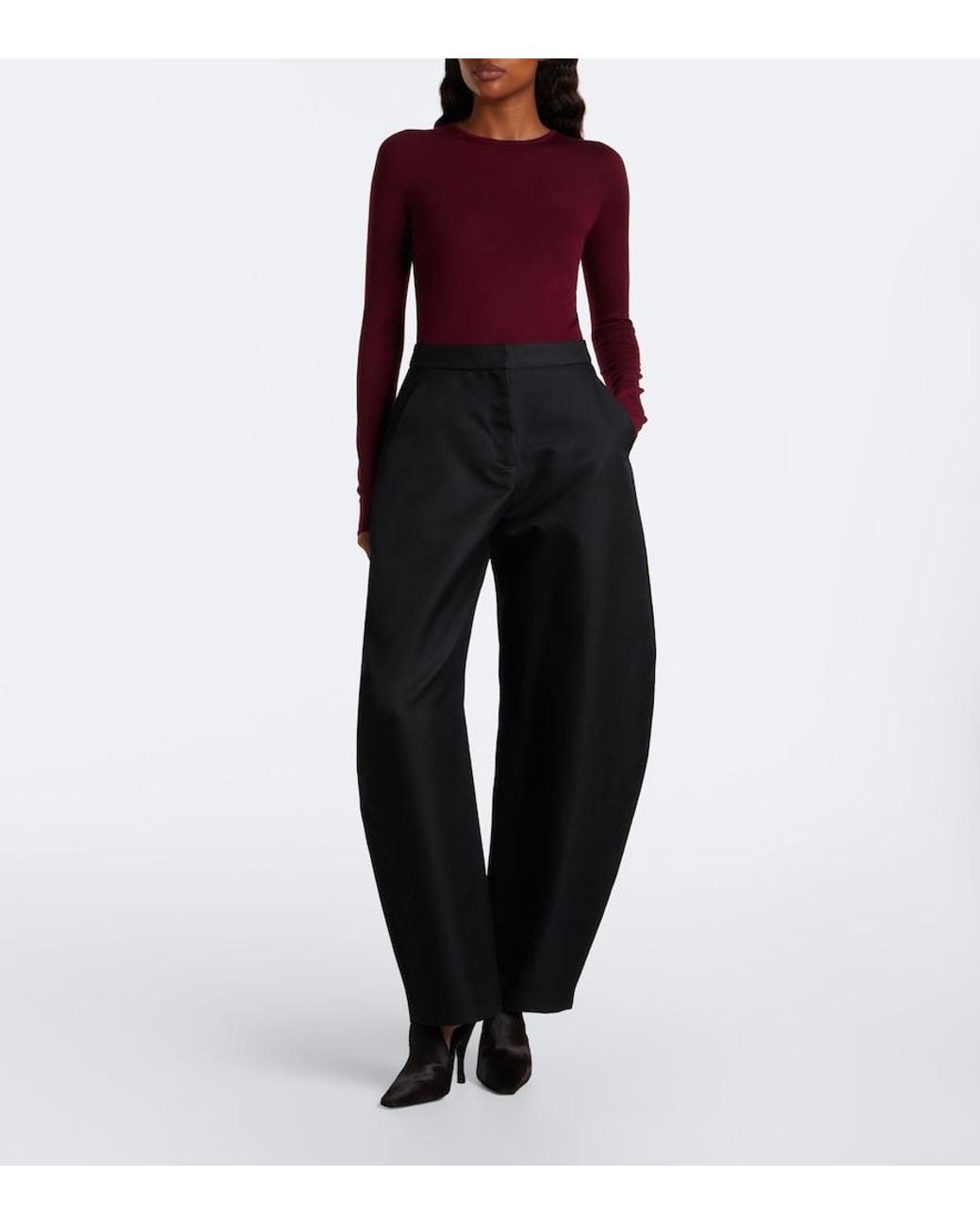Alaïa Purple Wool Bodysuit
