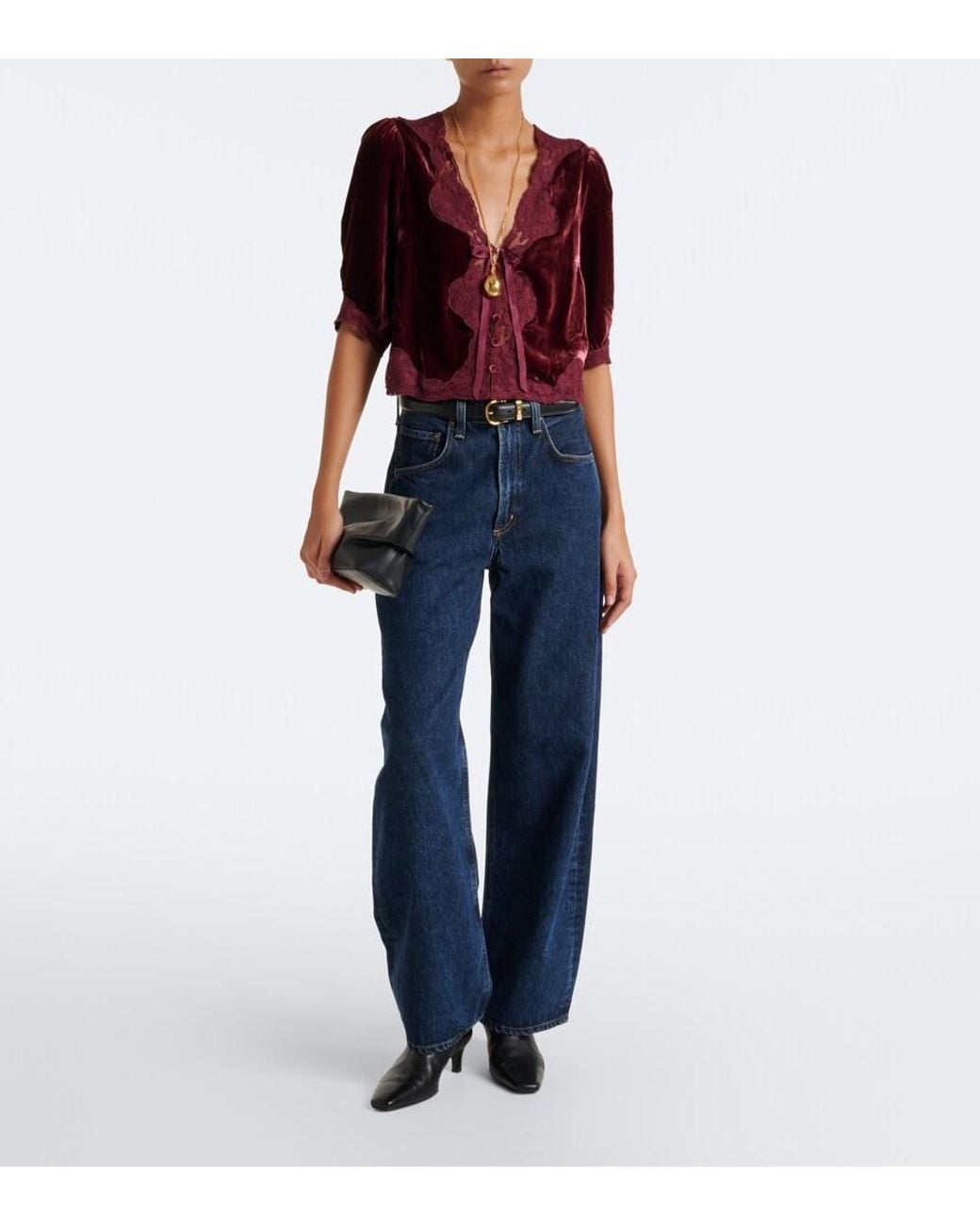 Top Ursula di Rixo in Red