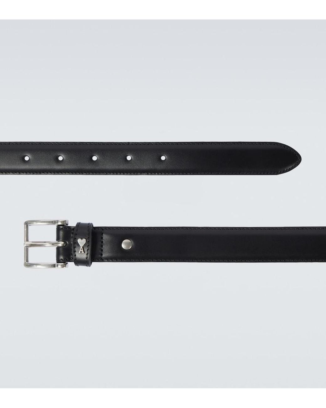 Cinturon Paris Paris De Piel AMI de hombre de color Black