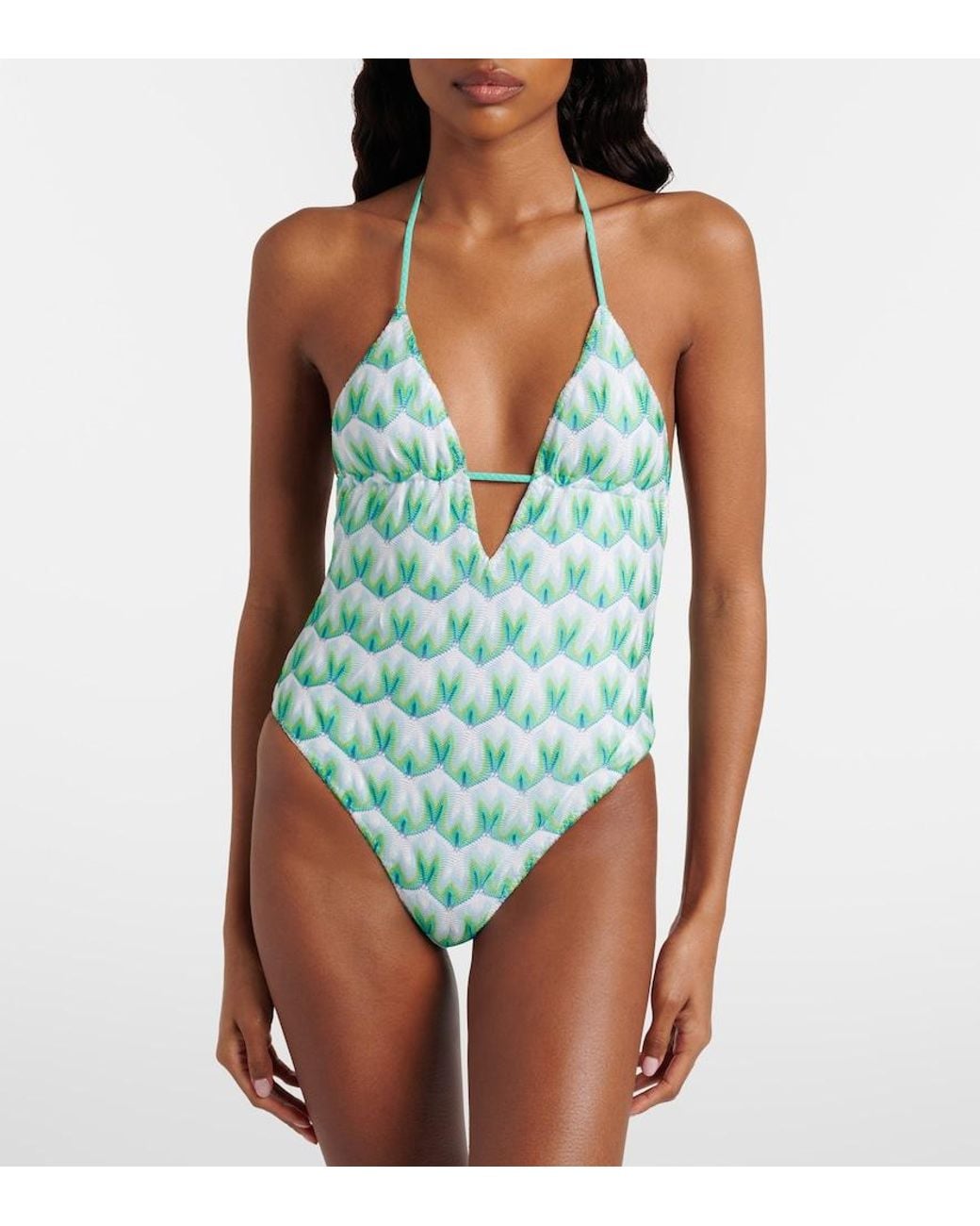 Missoni Blue Floral Swimsuit