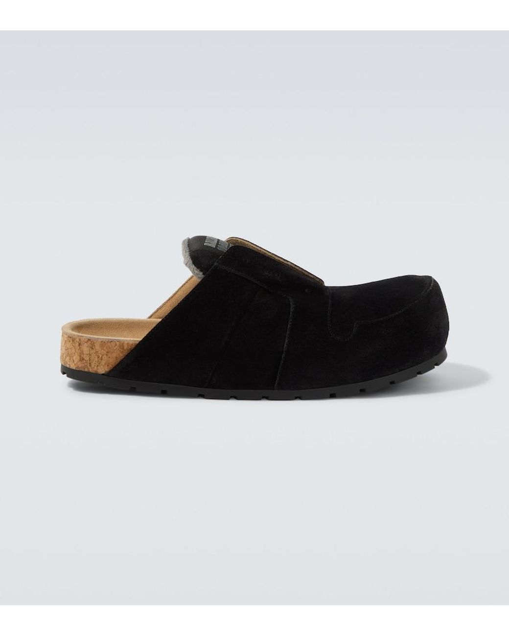 Balenciaga Black Dumbo Suede Slides for men
