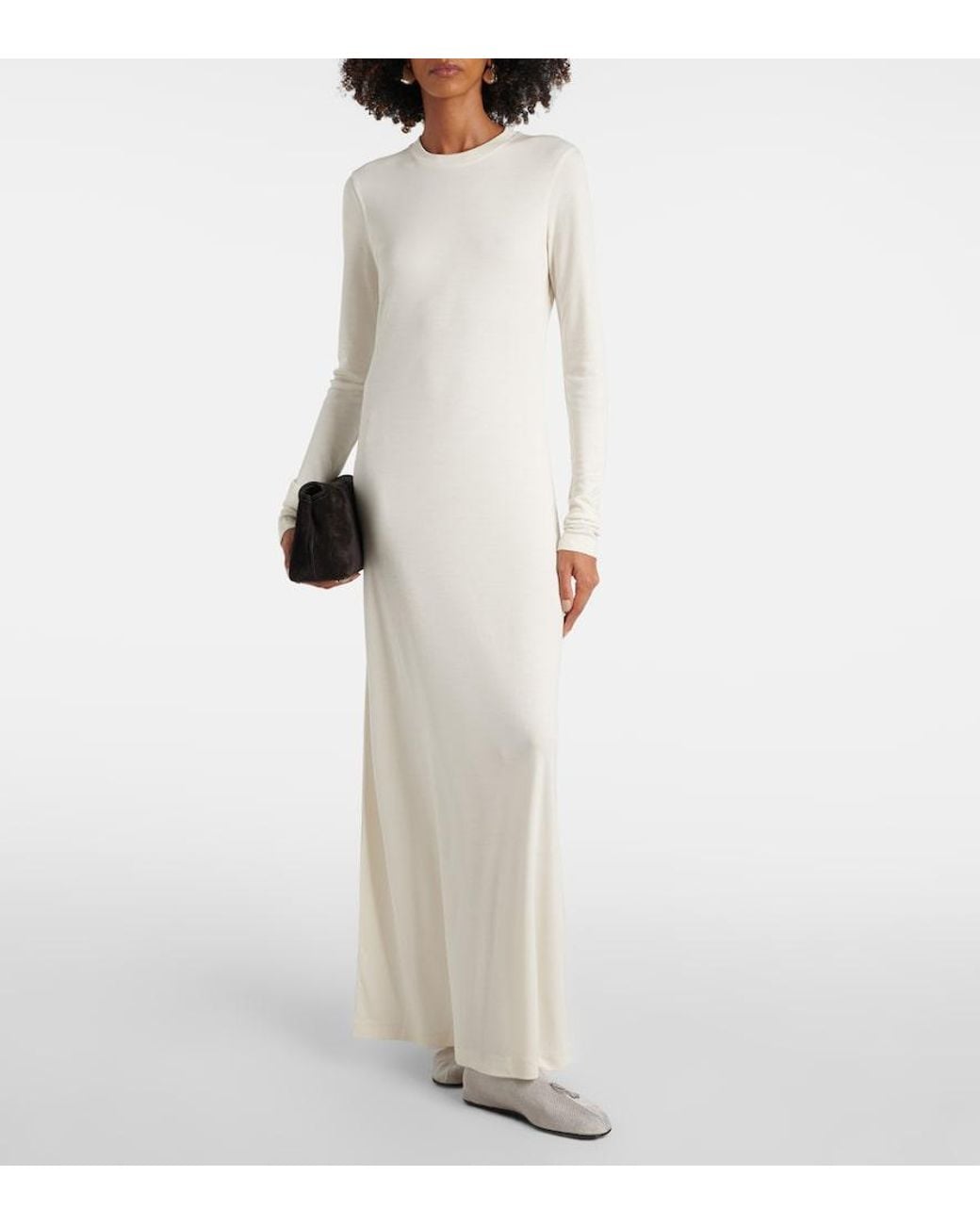 Totême  White Jersey Maxi Dress