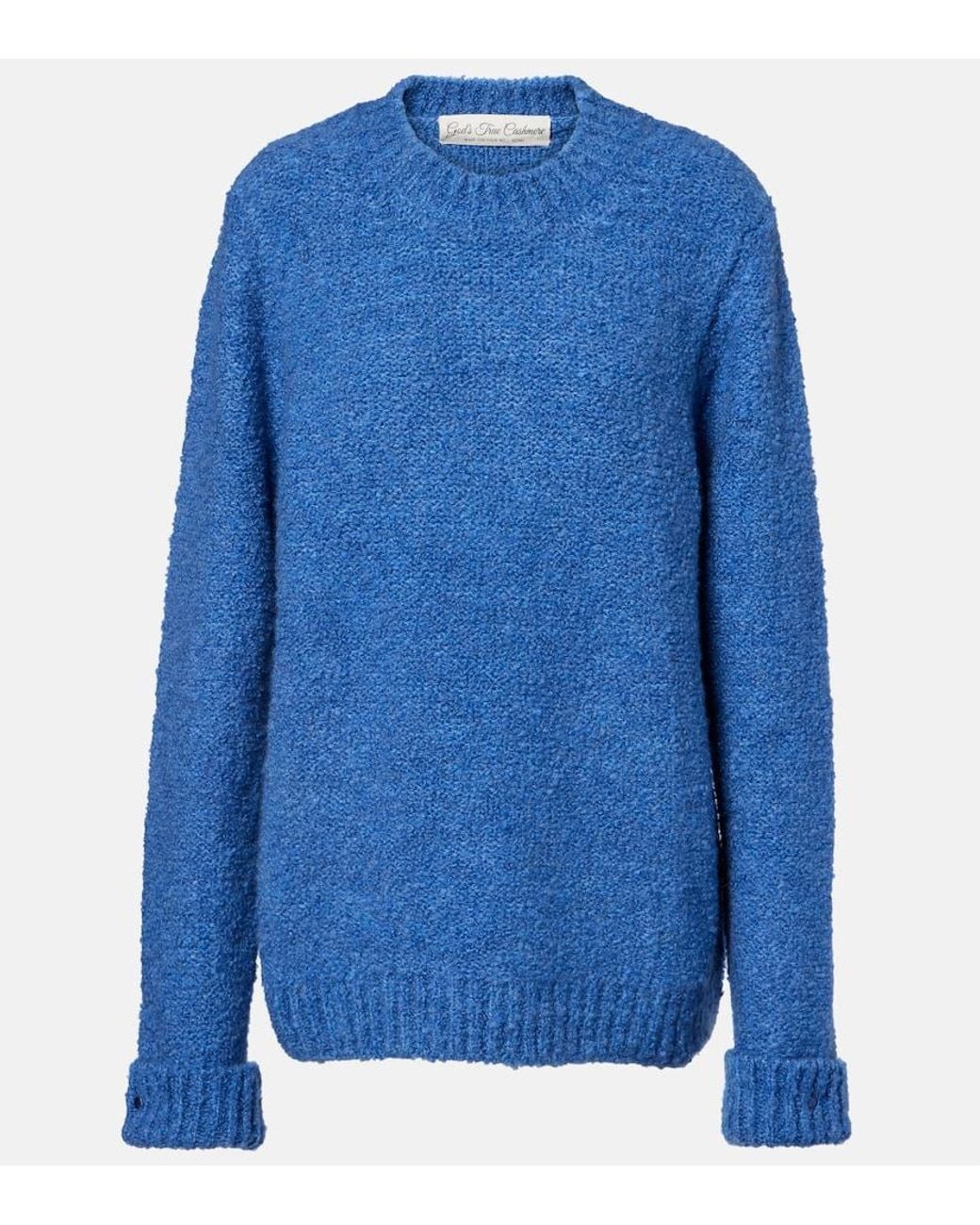 God's True Cashmere Blue Cloud Cashmere Sweater