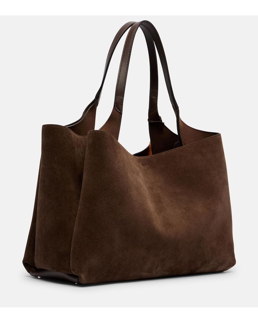 Tod's Brown Apa Large Leather Suede Tote Bag