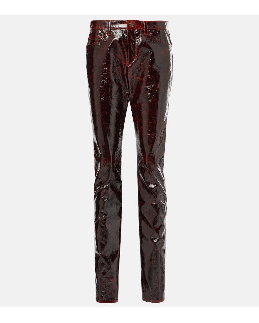 Isabel Marant Brown Lovis Cotton-Blend Slim Pants