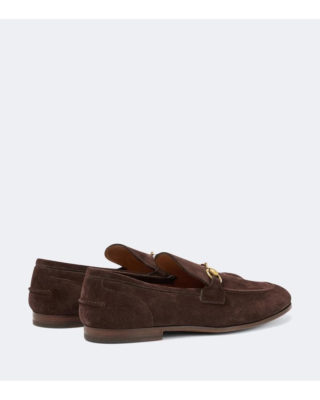 Gucci Brown Jordaan Loafer, Suede for men