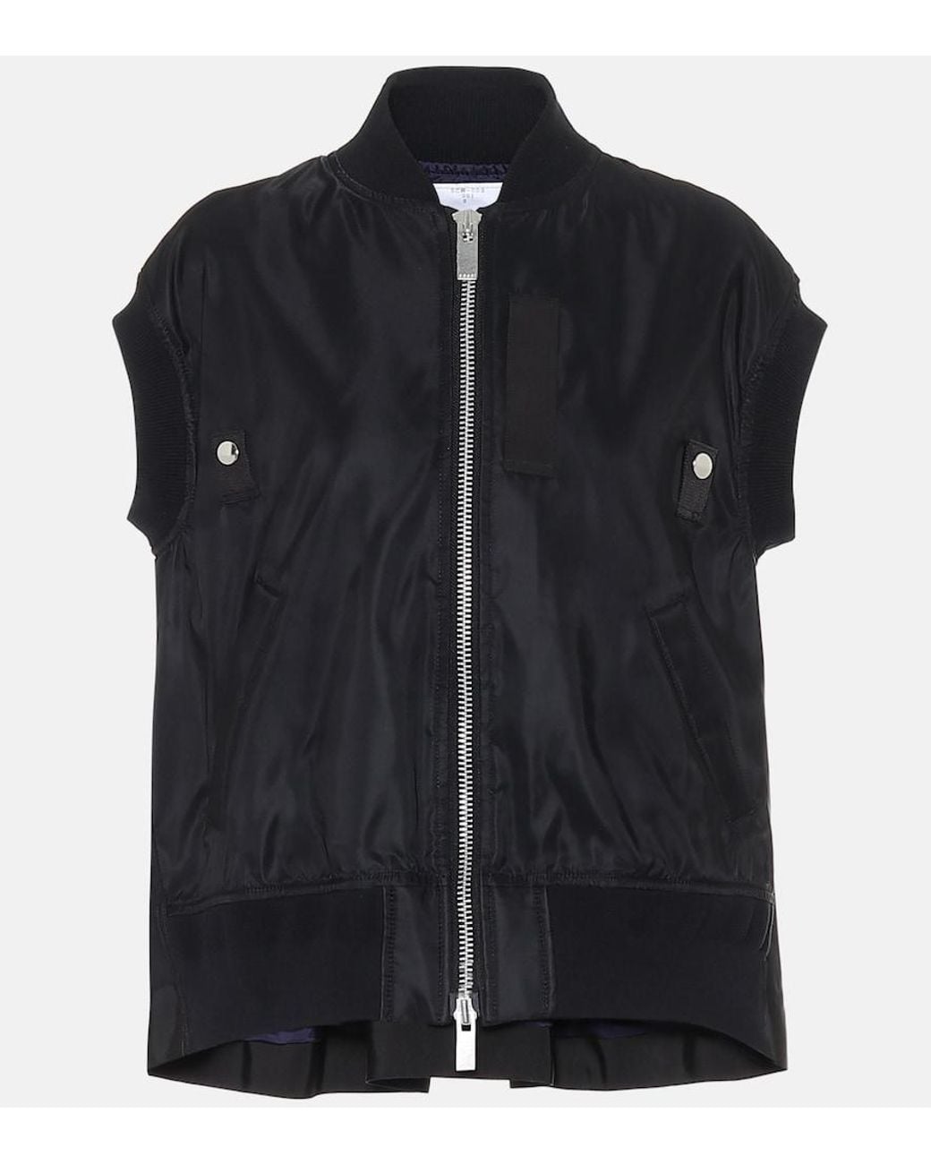 Sacai Black Nylon Vest