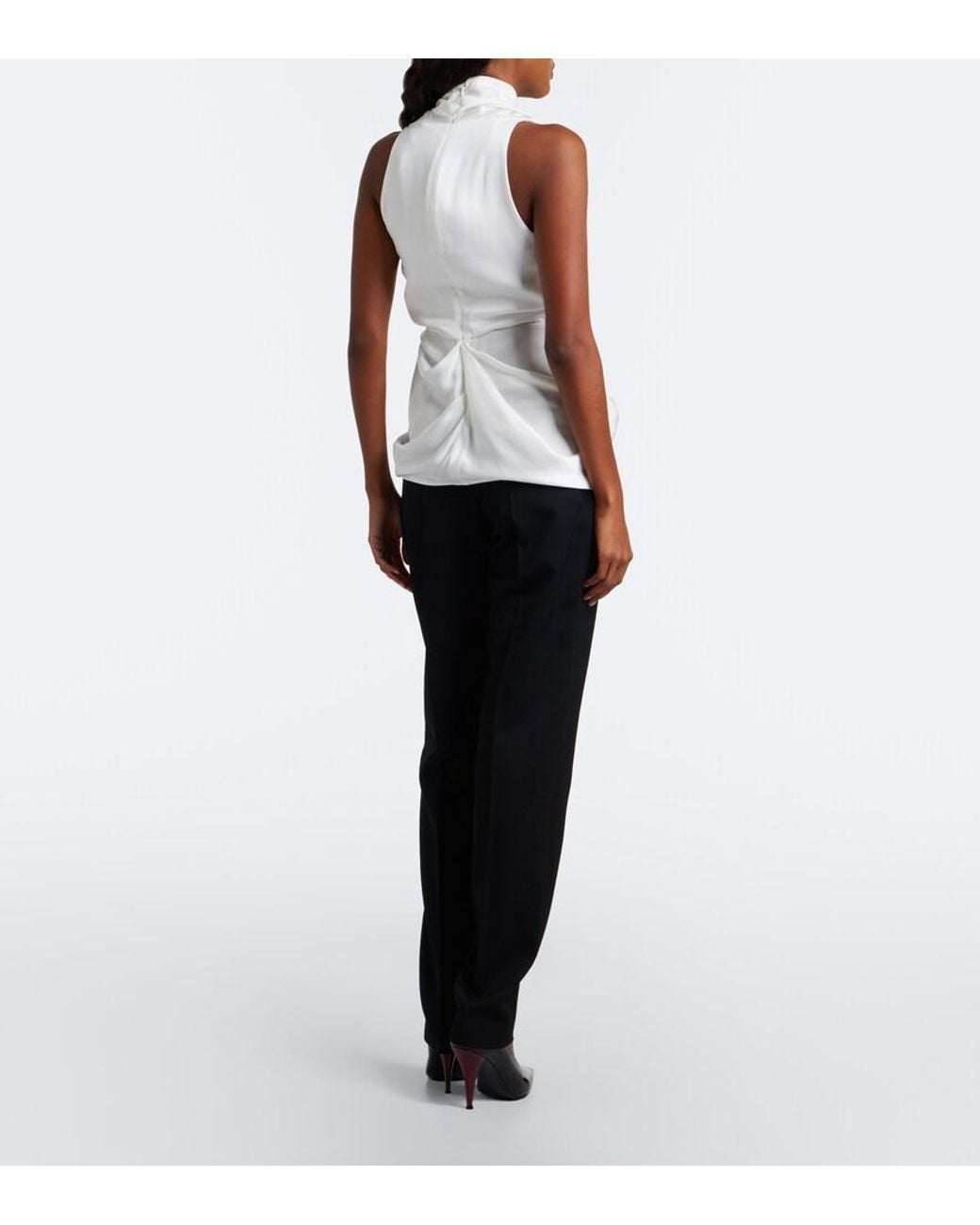 Givenchy Black Wool Slim Pants