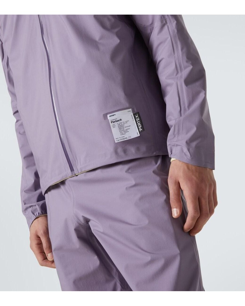 Satisfy Purple Pertex 3L Fly Raincoat for men