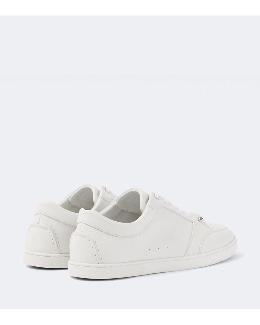 Christian Louboutin White Apos;S Chambelisneak Leather Low-Top Sneakers for men