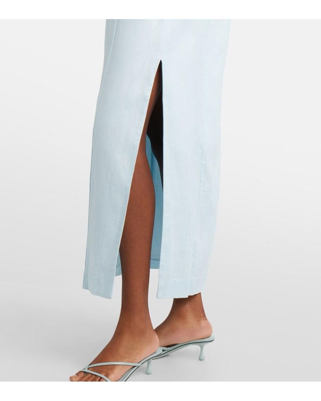 Sir White Linen Maxi Dress