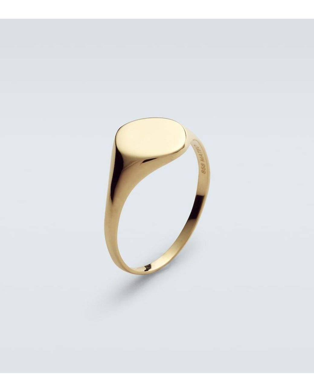 Mateo White 14Kt Signet Ring for men