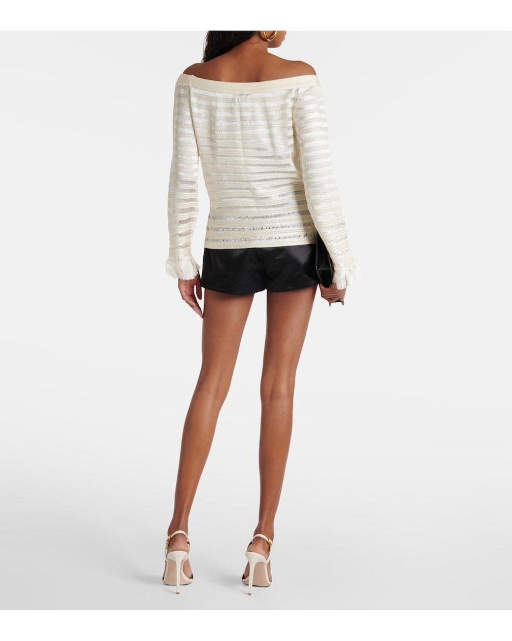 Tom Ford Natural Off-Shoulder Top