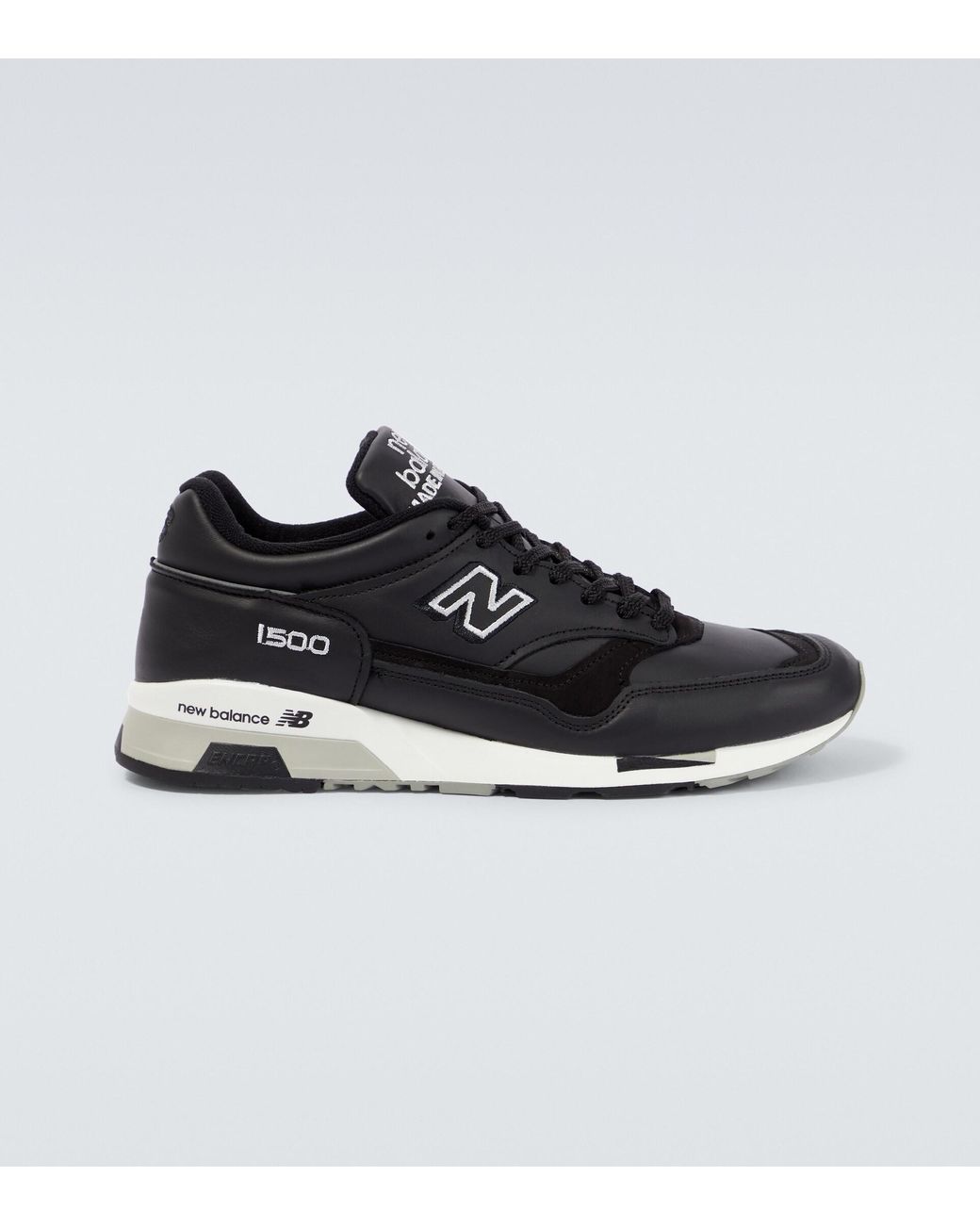 New Balance Made In Uk 1500 Leather Sneakers in Black for Men | Lyst