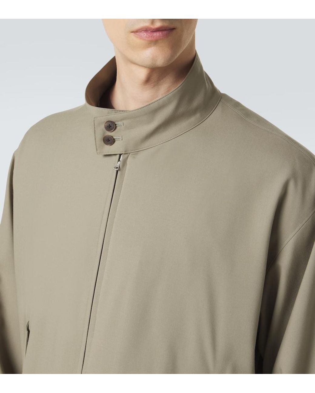 Auralee Green Wool Blouson Jacket for men