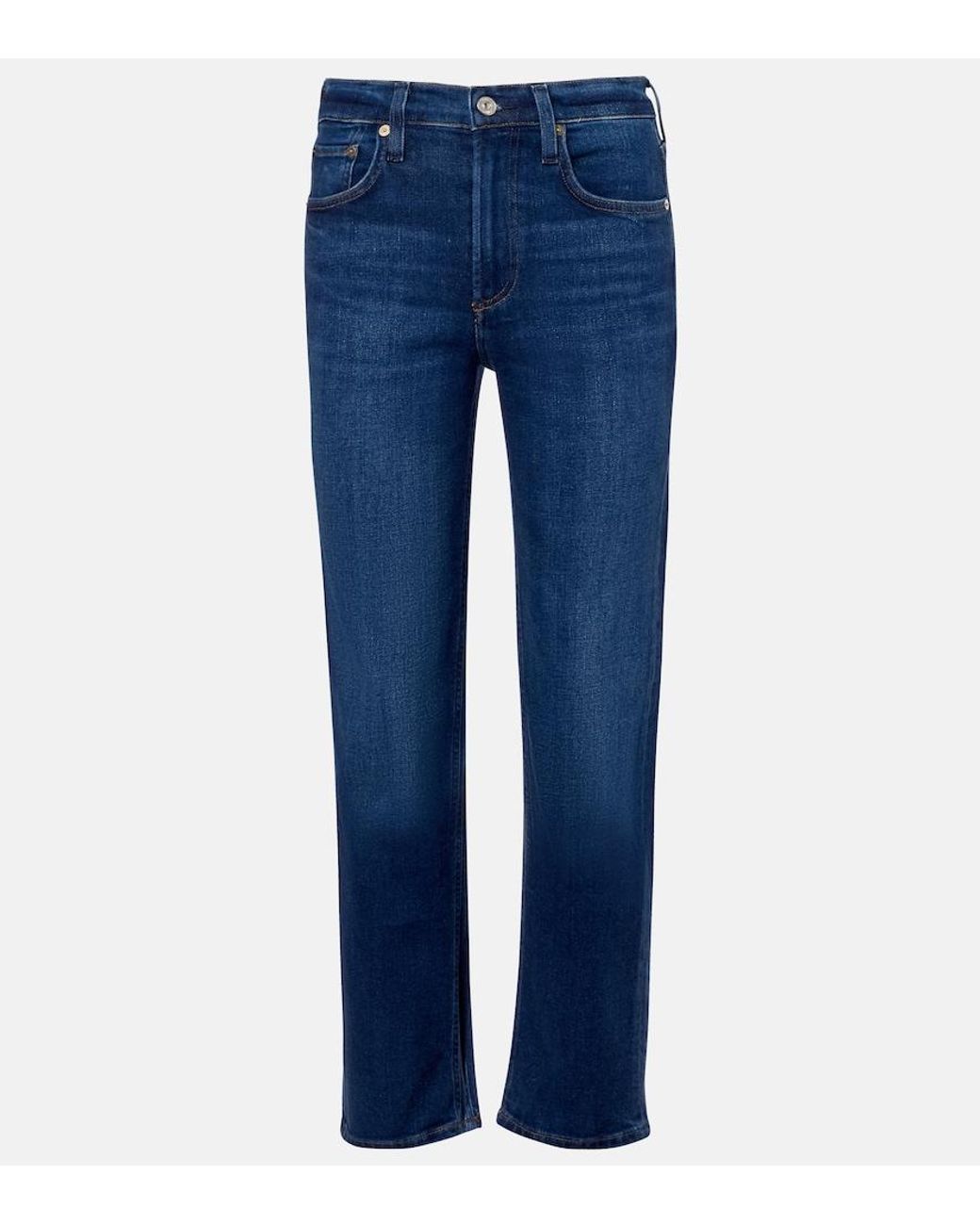 Citizens of Humanity Blue Delfina Straight Jeans