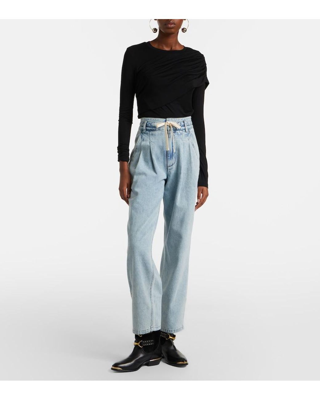 Isabel Marant Blue Ilsa Straight Jeans