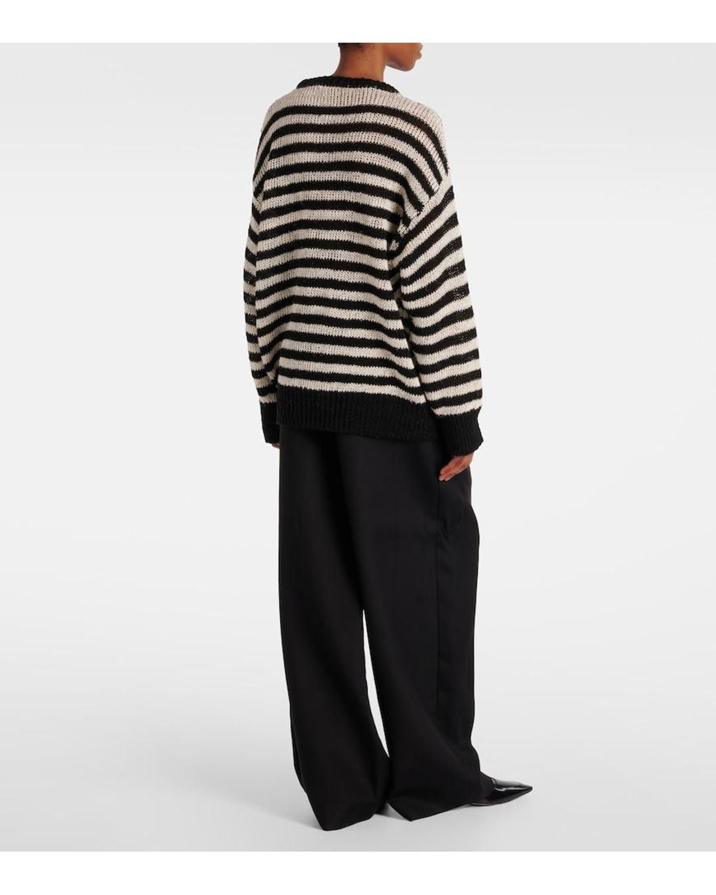 Pull Raye En Lin Melange Rohe en coloris Black