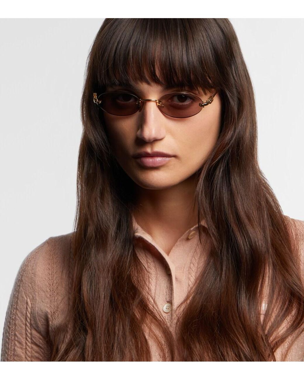 Miu Miu Multicolor Logo Oval Sunglasses