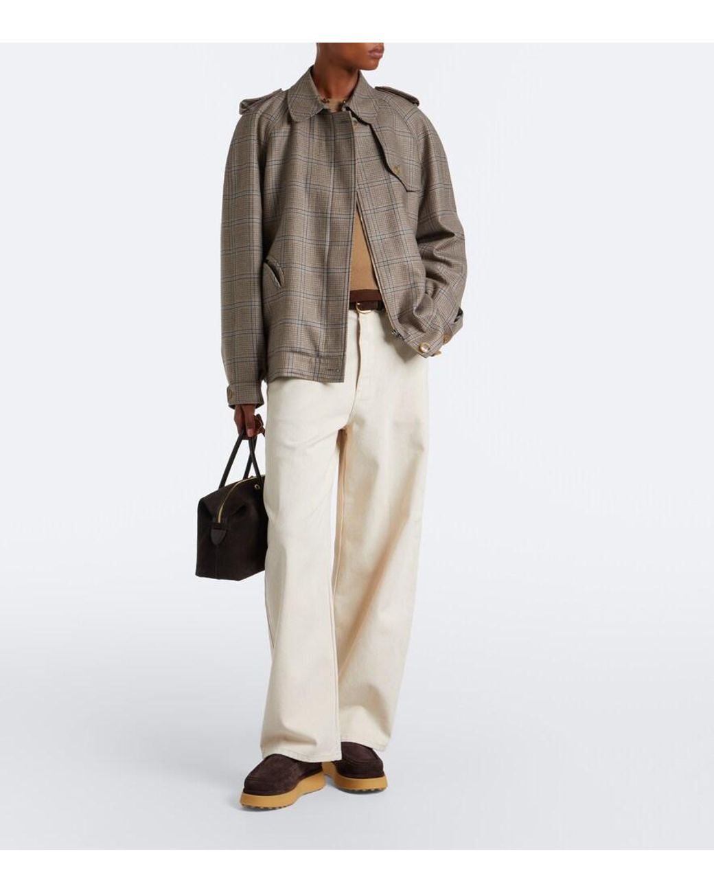 Tod's Brown Shearling-Lined Suede Platform Mules