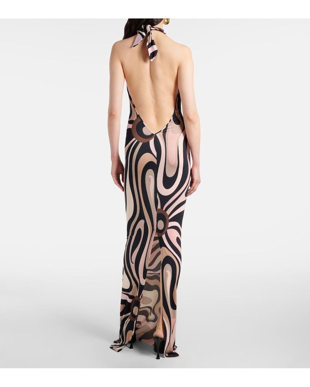 Emilio Pucci White Embroidered Cocktail Dress