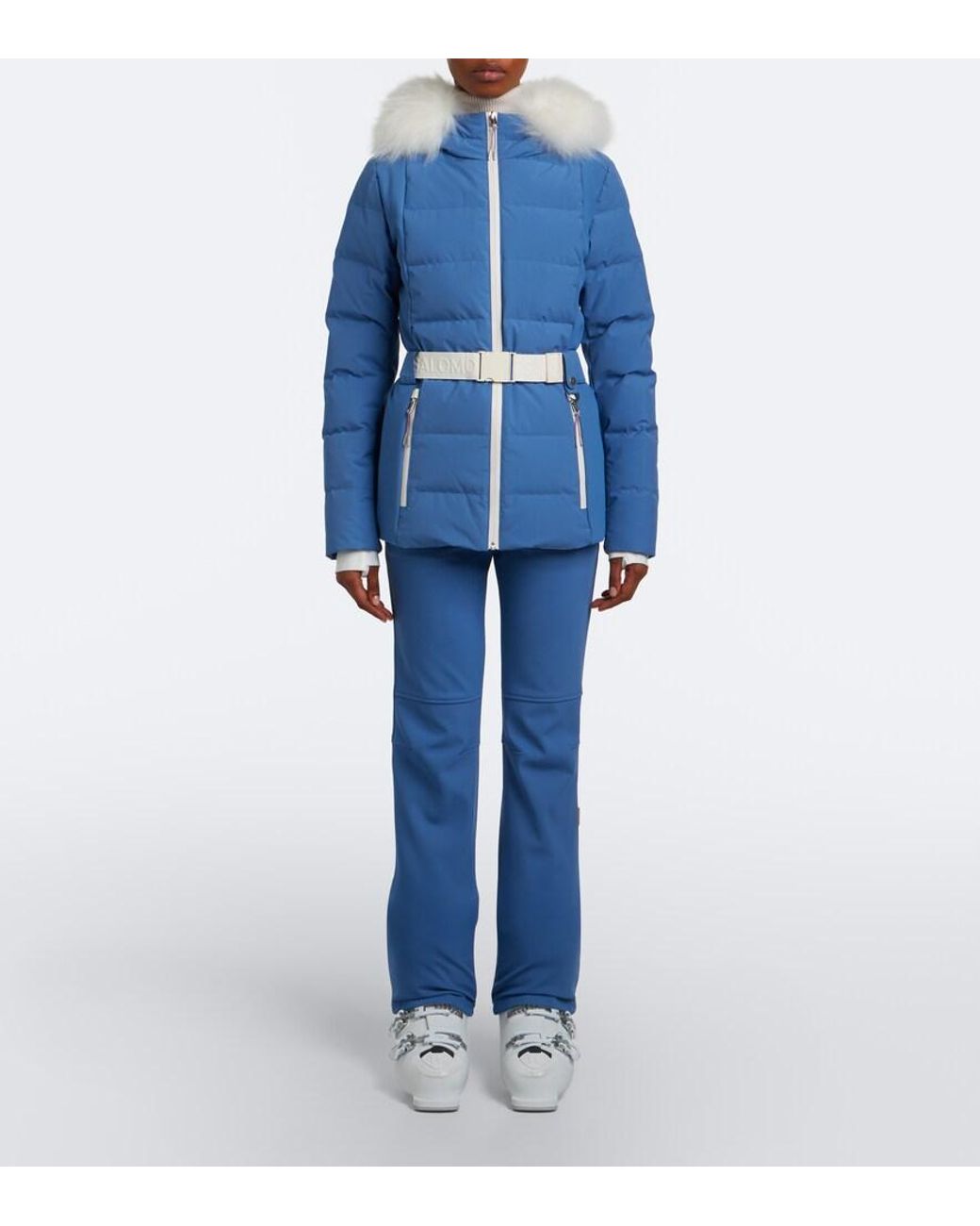 Yves Salomon Blue Flared Ski Pants