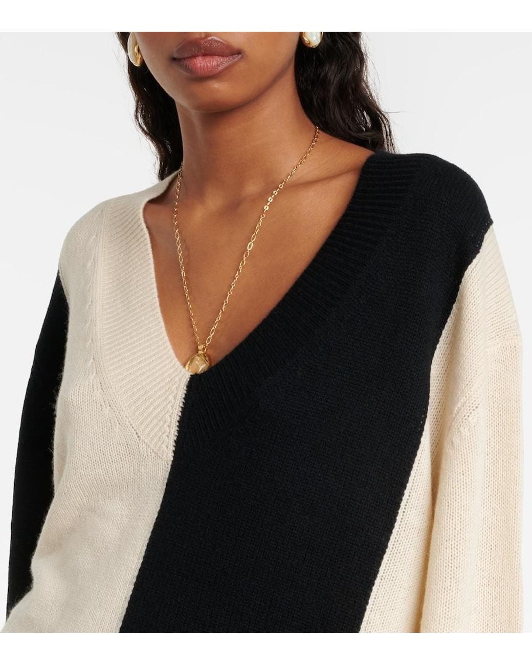 Jardin Des Orangers Black Wool And Cashmere Sweater