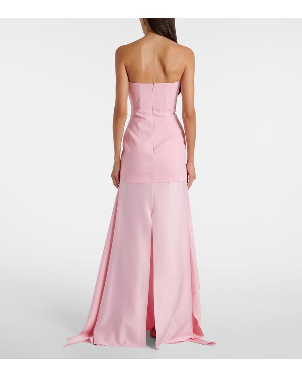 Solace London Pink Alessandra Satin Gown